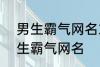 男生霸气网名2022最新版的 超酷男生霸气网名