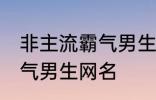 非主流霸气男生网名 好听的非主流霸气男生网名